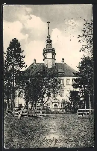 AK Frohburg, Schloss Hopfgarten mit Anlagen