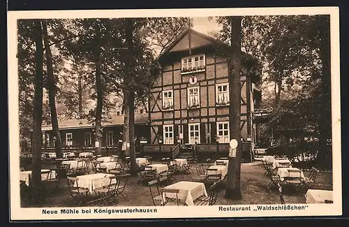 AK Neue Mühle / Königs Wusterhausen, Restaurant Waldschlösschen