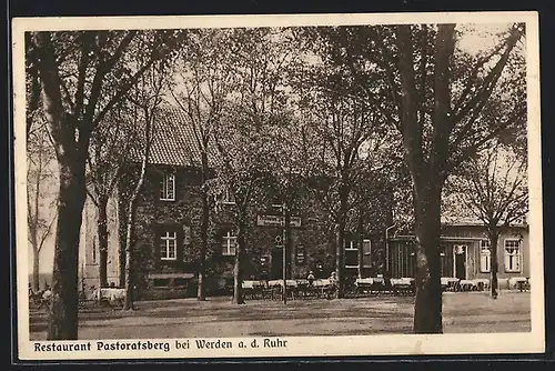 AK Werden a. d. Ruhr, Restaurant Pastoratsberg J. Mirbach