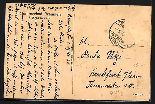 AK Braunfels, Schwimmbad