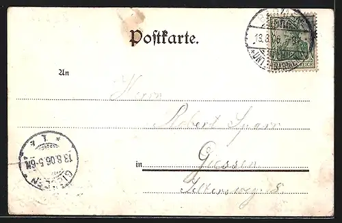 Lithographie Carnap, Gasthaus Carnaper Hof, Inh. Caspar Hölken