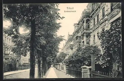 AK Tilsit, Blick in die Lindenstrasse