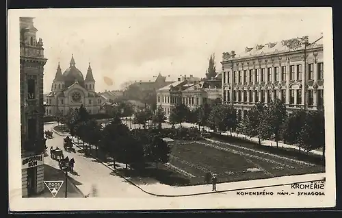 AK Kromeriz, Komenskeho Nam., Synagoga