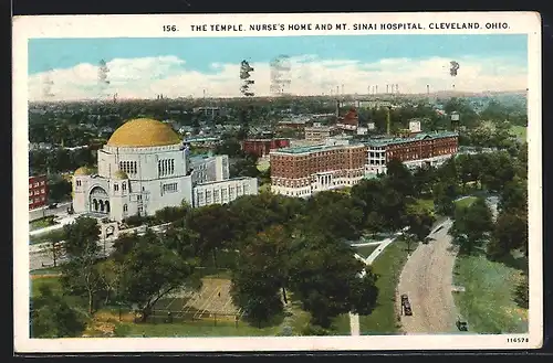 AK Cleveland, OH, The Temple, Nurse`s Home and Mt. Sinai Hospital