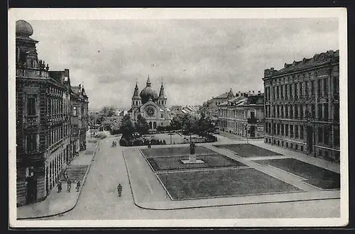 AK Kremsier, Blick auf die Synagoge
