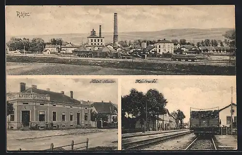 AK Rájkec, Hotel Hudec, Nadrazi, Panorama