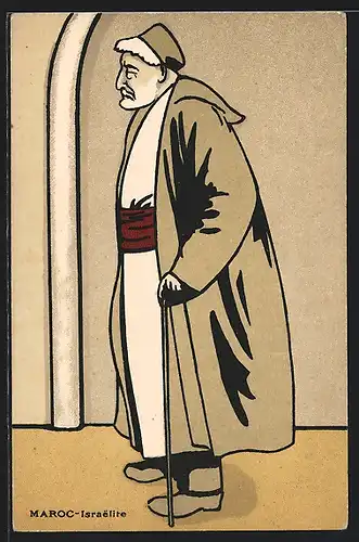 AK Maroc / Marokko, Israelite / Alter Jude