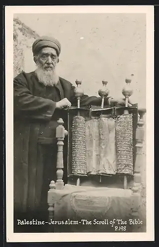 AK Jude aus Jerusalem mit der Tora
