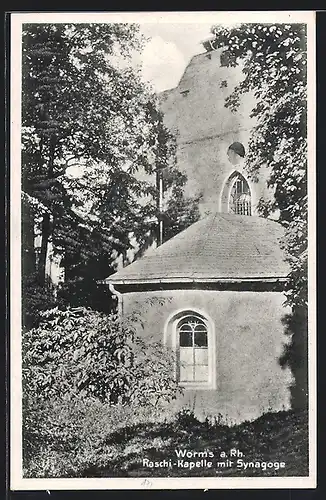 AK Worms a. Rh., Raschi-Kapelle mit Synagoge
