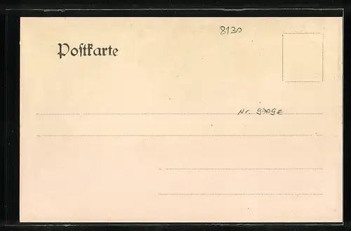 AK Starnberg, Blick aud den See aus der Vogelschau