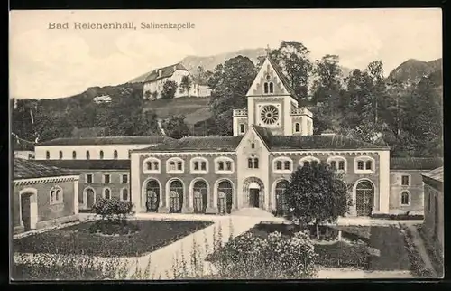 AK Bad Reichenhall, Salinenkapelle aus der Vogelschau