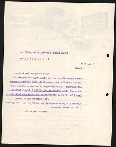 Rechnung Frankfurt a.M. 1916, Selbach & Geymeier, Bau-, Canalbau- & Wasserleitungs-Artikel, Geschäftshaus & Musterschau