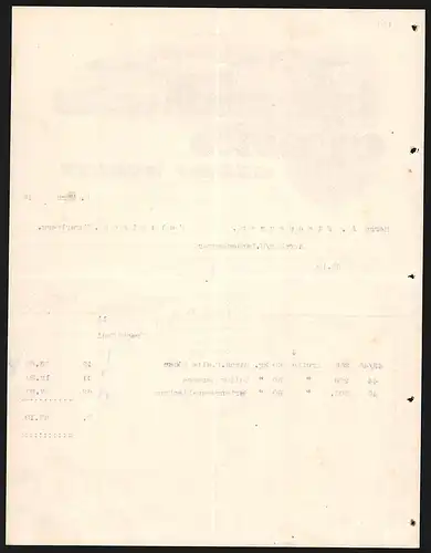Rechnung Aschaffenburg a. Main 1912, Gustav Schott, Forst- und Landwirtschaftliches Etablissement, Betriebsgelände