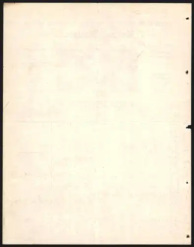 Rechnung Karlsruhe 1905, J. Marum, Fabrik in Fenster- & Thürenbeschlägen, Ansicht der Produktionsräumlichkeiten