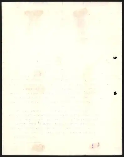 Rechnung Karlsruhe i. B. 1913, Emil Kohm, Spezial-Fabrik für Platin-Brennapparate, Fabrikanlage und Auszeichnungen