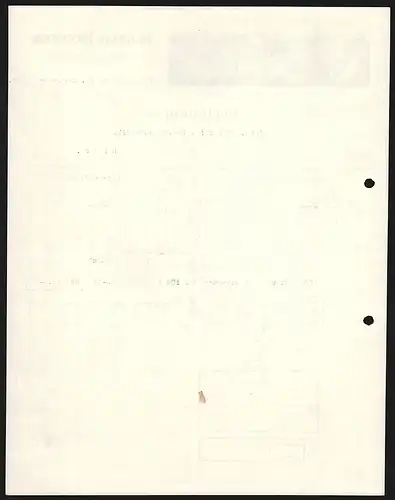 Rechnung Trossingen 1928, Matth. Hohner AG, Harmonika-Fabrik, Ansicht des Fabrikgeländes