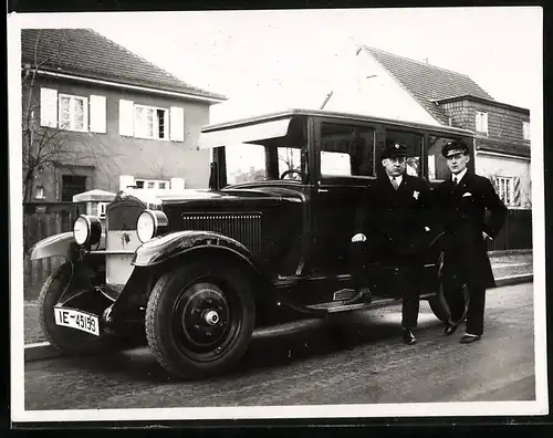 Fotografie Auto Opel 12 /50 (1926), Limousine mit Kfz-Kennzeichen Provinz Brandenburg