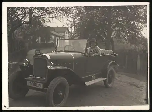 Fotografie Auto Opel 4 /14 Cabrio (1926), Kennzeichen Provinz Hessen-Nassau