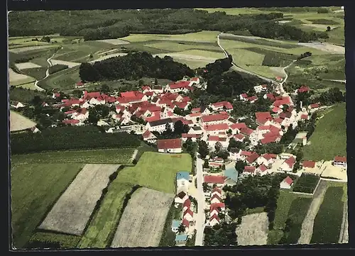 AK Kirchdorf / Kehlheim, Ortsansicht vom Flugzeug aus