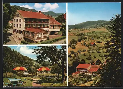 AK Oberharmersbach-Riersbach /Schwarzwald, Gasthaus und Pension Sonne