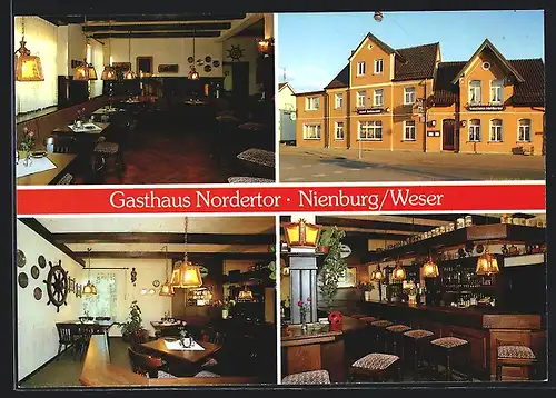 AK Nienburg / Weser, Gasthaus Nordertor, Celler Strasse 2