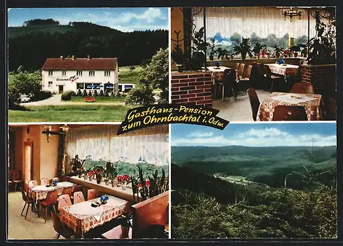 AK Weilbach / Odenwald, Gasthaus & Pension zum Ohrnbachtal