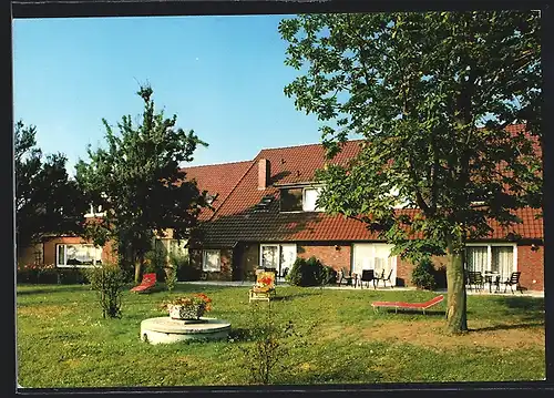 AK Butjadingen /Nordsee, Hotel-Pension Ruhwardener Mühle, Bahnhofstrasse 46