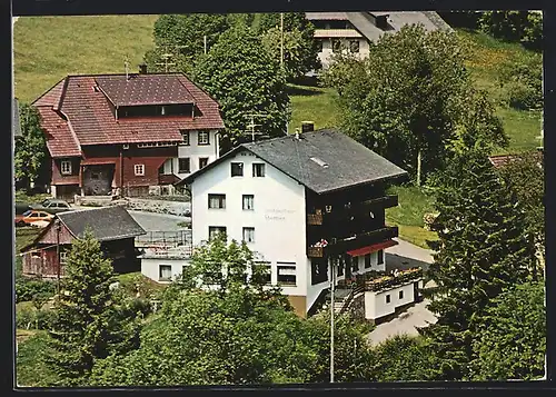 AK Todtmoos-Schwarzenbach, Gasthaus-Pension Sternen E. Faschian aus der Vogelschau