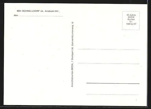 AK Schnelldorf /Ansbach, Rathaus, Gasthaus zur Eisenbahn, Rothenburgerstrasse