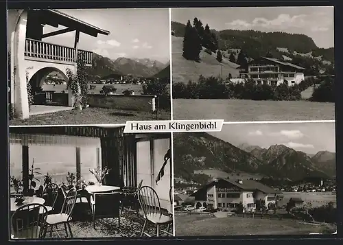 AK Oberstdorf /Allg., Pension Haus am Klingenbichl B. Landschbauer