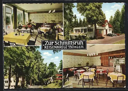 AK Reisenkreuz bei Hetzbach /Odw., Pension zur Schmittsruh M. Volk