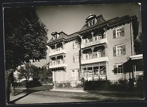AK Herrenalb /Schwarzw., Pension Fremdenheim Villa König W. Lörcher