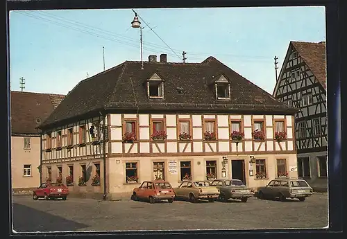 AK Kitzingen /Main, Gasthaus zum goldenen Kreuz T. Gossner