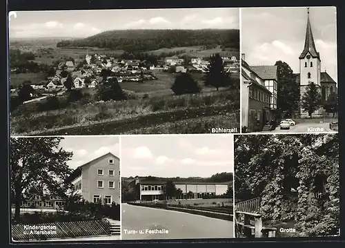 AK Bühlerzell, Kindergarten und Altersheim, Grotte, Gesamtansicht