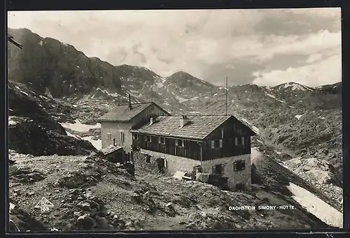 AK Simony-Hütte, Berghütte mit Dachstein