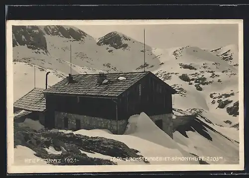 AK Adamek-Hütte, Gesamtansicht im Winter