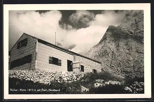 AK Welser-Hütte, Gebäude und Priel-Norwand