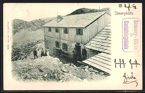 AK Simonyhütte, Ansicht der Berghütte