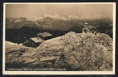 AK Simonihütte, Berghütte und Kapelle auf dem Gipfel des Dachsteins
