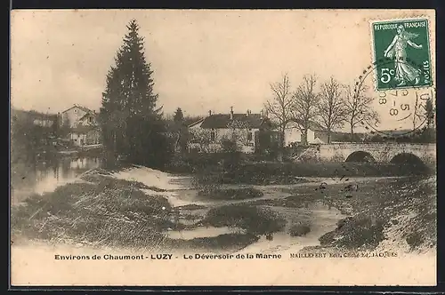 AK Luzy, Le Déversoir de la Marne