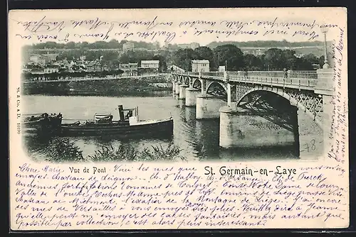 AK St. Germain-en-Laye, Vue de Pont