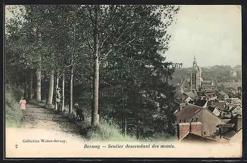 AK Bernay, Sentier descendant des monts