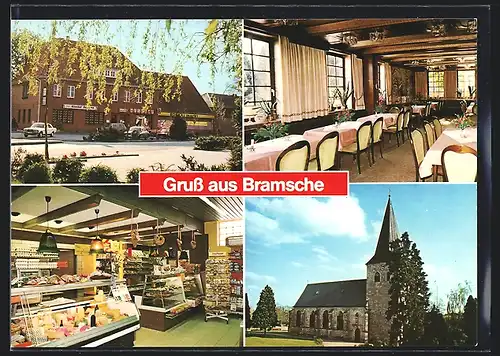 AK Lingen-Bramsche, Gasthof-Bäckerei und Lebensmittel B. Heskamp