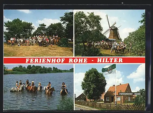 AK Lathen /Emsland, Ferienhof Rohe-Hilter, Mühle