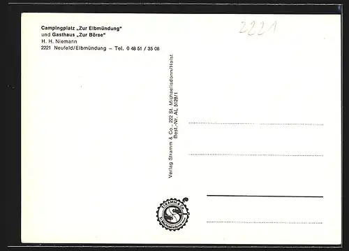 AK Neufeld /Elbmündung, Gasthaus zur Börse, Campingplatz Zur Elbmündung