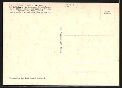 AK Schlossberg / Osternohe, Gasthof und Pension Igelwirt