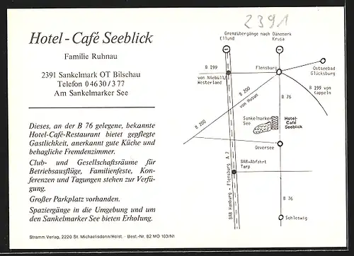 AK Sankelmark-Bilschau, Hotel-Cafe Seeblick am Sankelmarker See