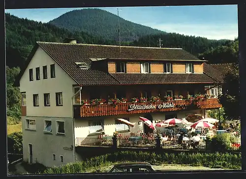 AK Bad Griesbach im Schwarzwald, Cafe-Restaurant Döttelbacher Mühle
