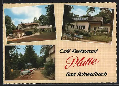 AK Bad Schwalbach, Cafe-Restaurant Platte