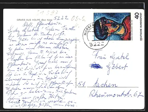 AK Holpe /Bez. Köln, Kirche im Ortsbild